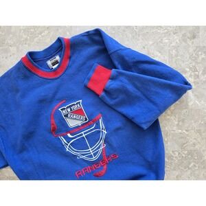 Vintage NEW YORK RANGERS Crewneck Sweatshirt LEGENDS ATHLETIC Liberty Mens L